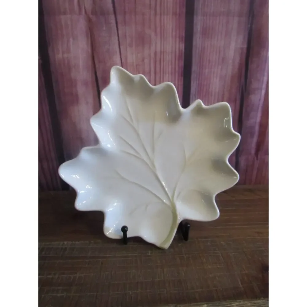 Vtg Lenox Butler’s Pantry Harvest Set 2 Maple Leaf Accent Dishes Plates Retired